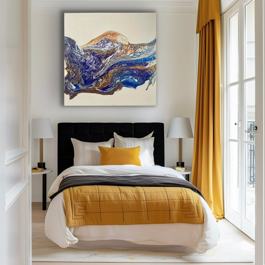 One-Of-A-Kind Canvas, with Beautiful Calming Painting, TIDES OF STILLNESS