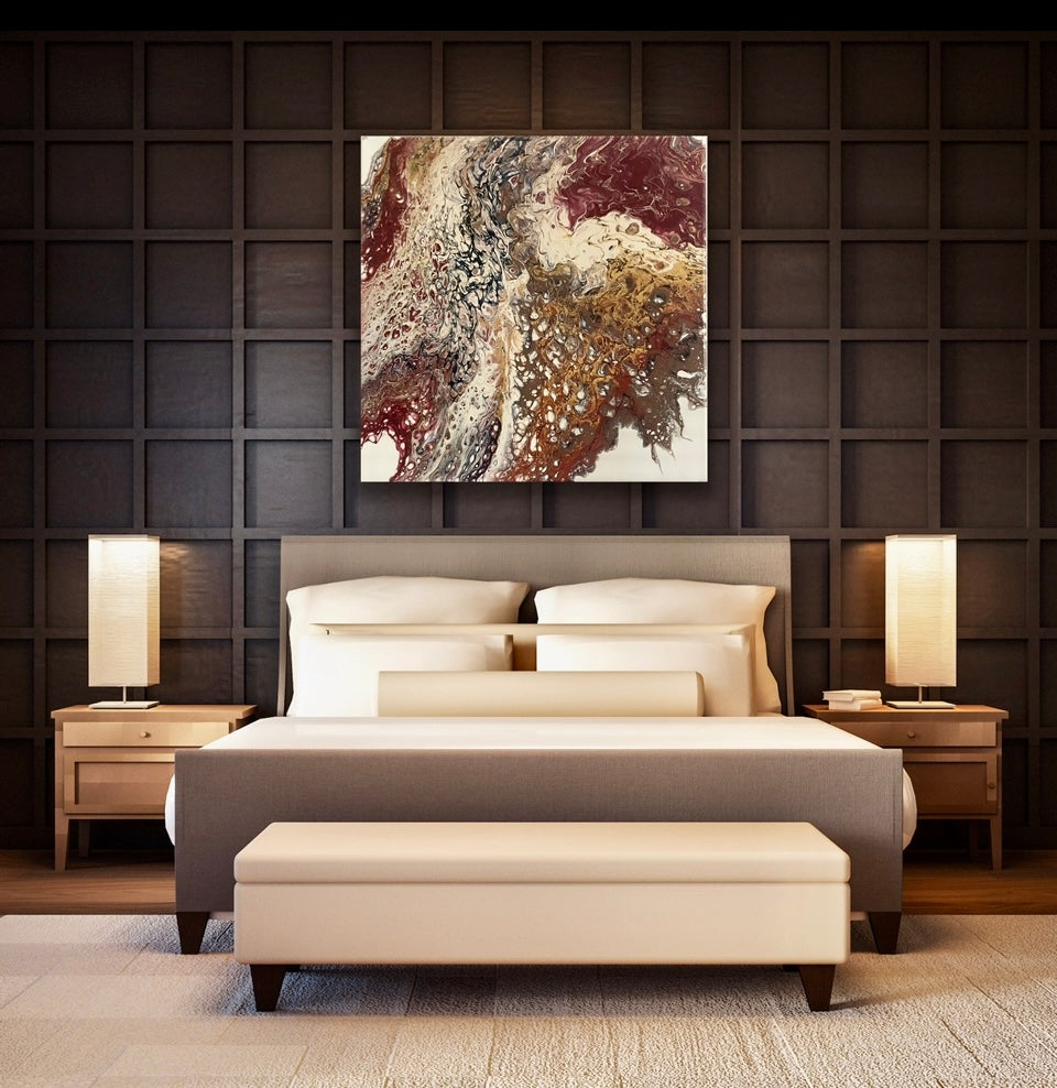 Magnificent Original Acrylic Canvas Earth tons, just like a FALL DAY