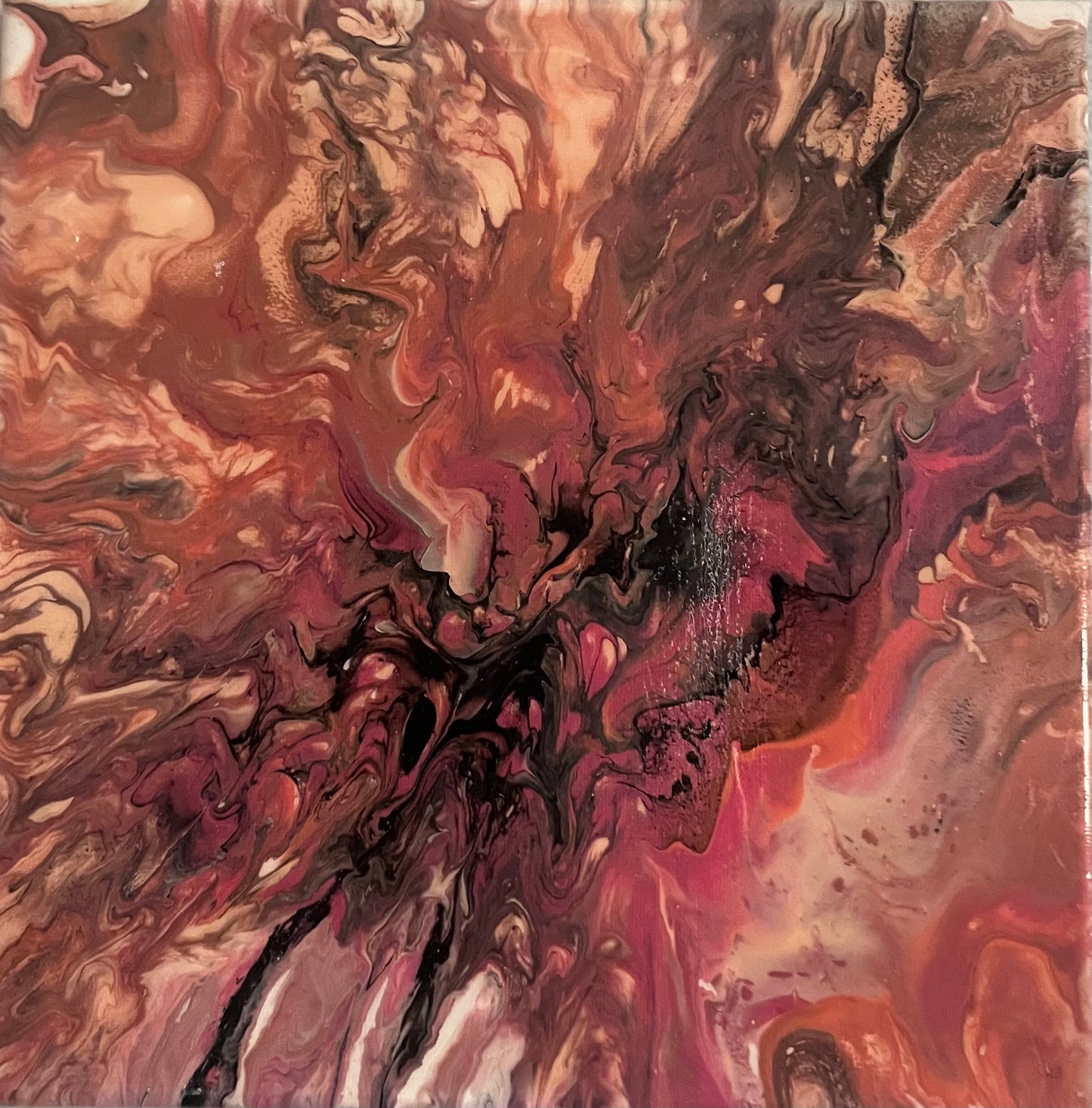 Stunning Set of two (2)Pink Candy Canvas Paintings