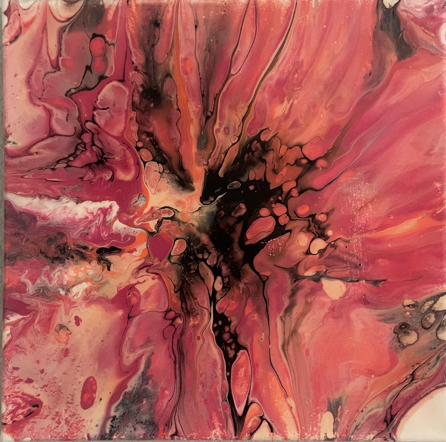 Stunning Set of two (2)Pink Candy Canvas Paintings